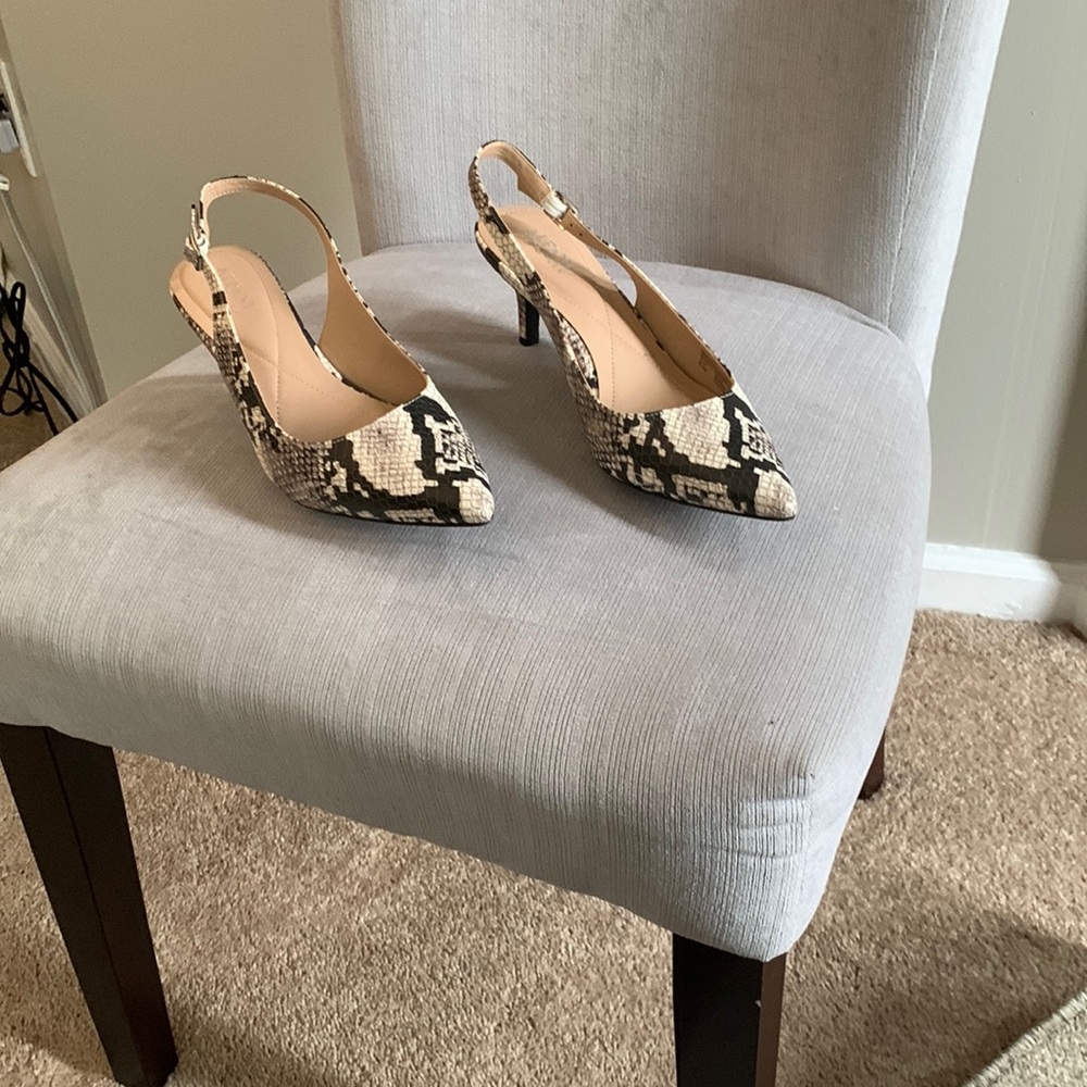 Alfani Leopard Slingbacks